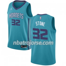 Män Charlotte Hornets Tröja Julyan Stone 32 Nike 2017-18 Teal Swingman